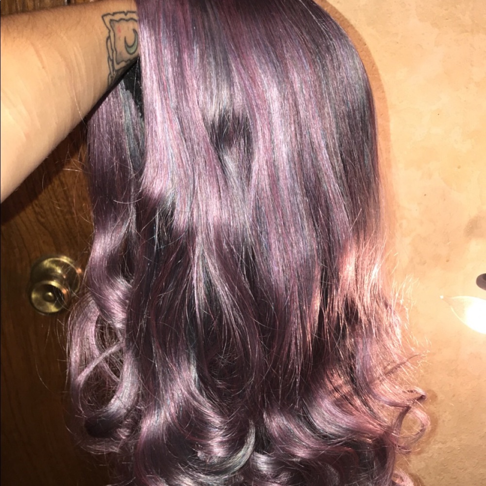 Silver wig